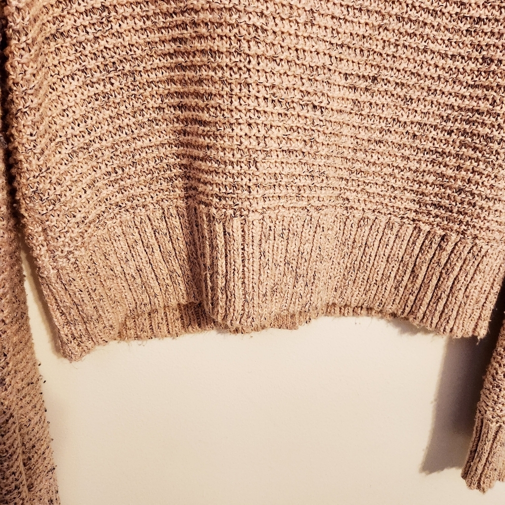 American Eagle | Women's Cropped Pink Cardigan Button-Down Sweater (Size Small) - Picture 12 of 14